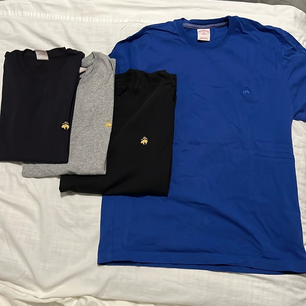 4 Brooks Brothers mens Cotton Tshirt Lot
